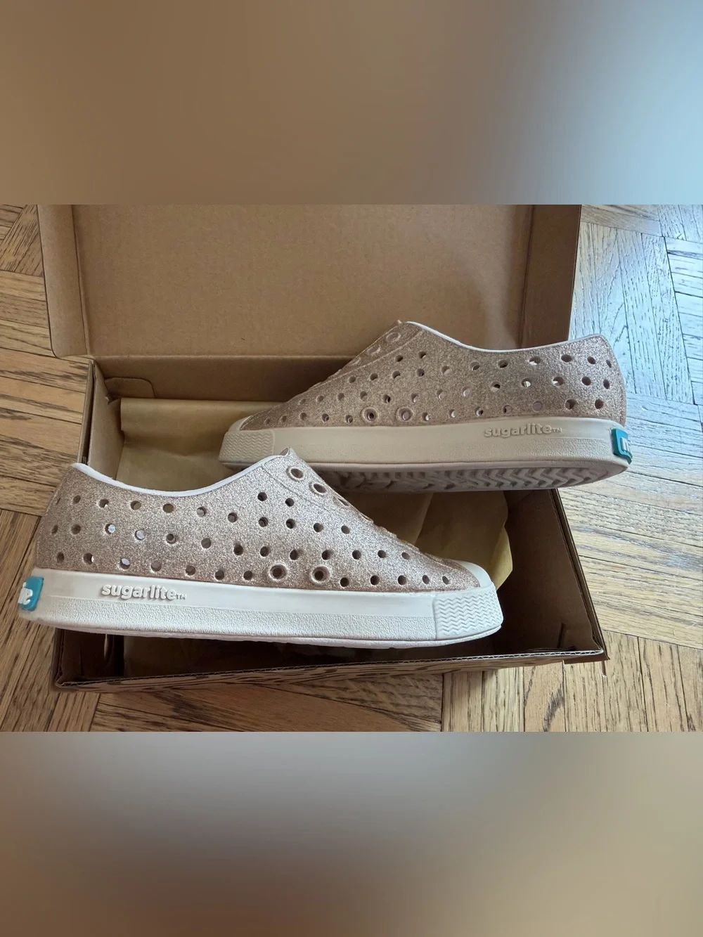 Native Shoes Kids Jefferson Bling Size 8